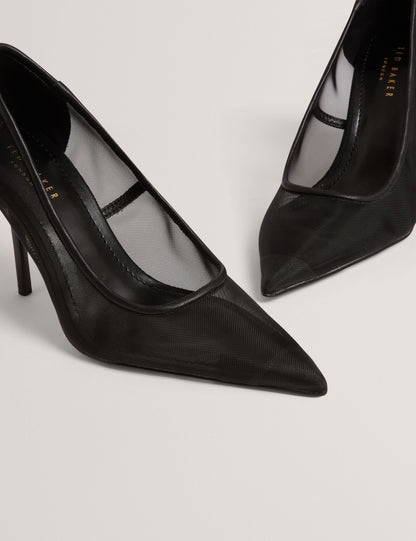 Ted Baker Megaan Sheer Mesh Stiletto Court Heels Women's