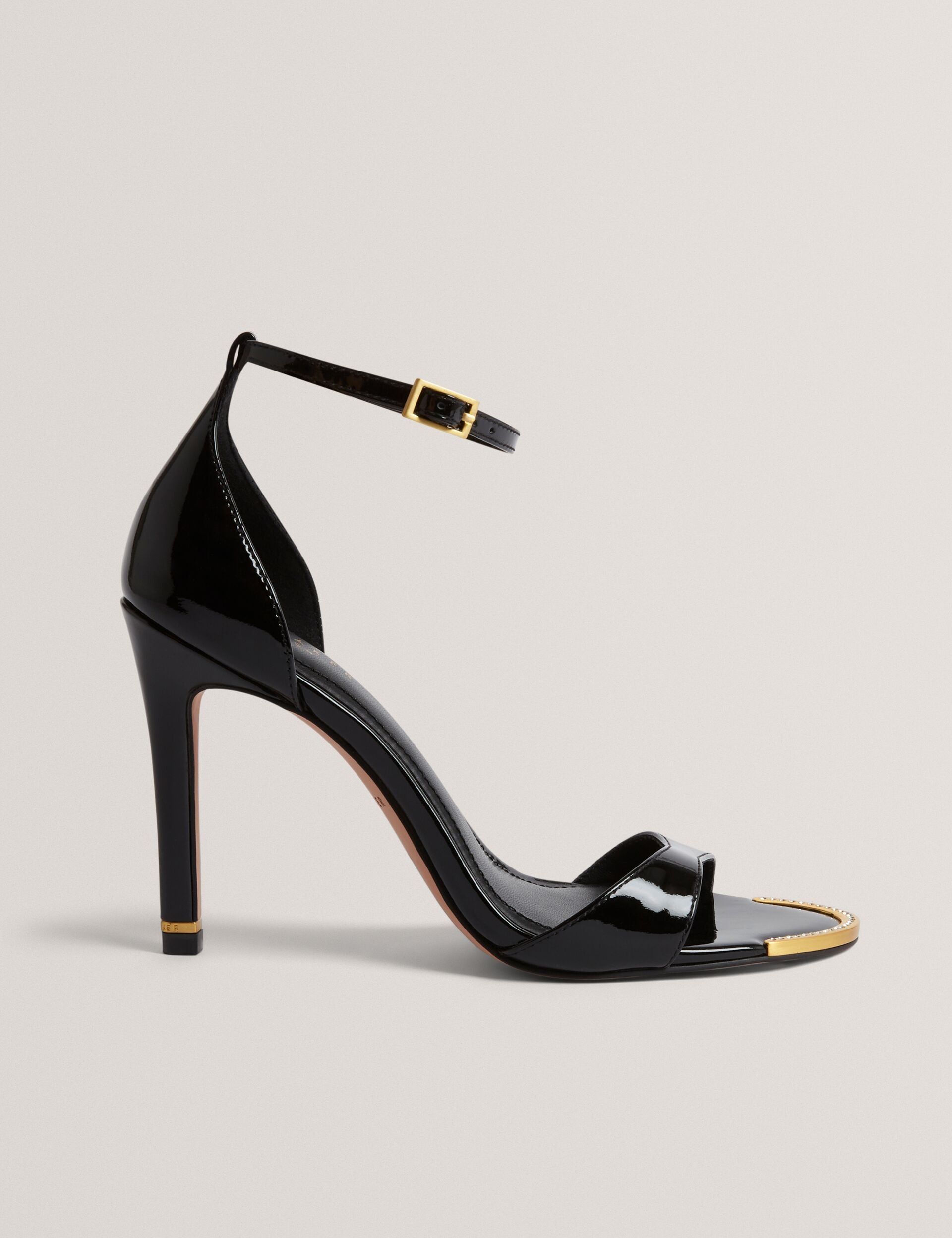 Ted Baker Helliy Patent Leather Stiletto Heel Sandals Women's