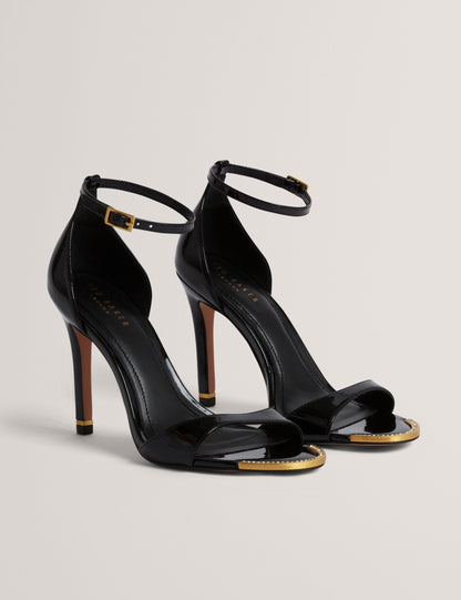 Ted Baker Helliy Patent Leather Stiletto Heel Sandals Women's