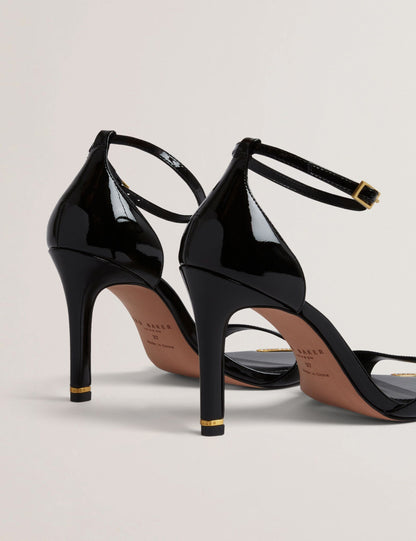 Ted Baker Helliy Patent Leather Stiletto Heel Sandals Women's