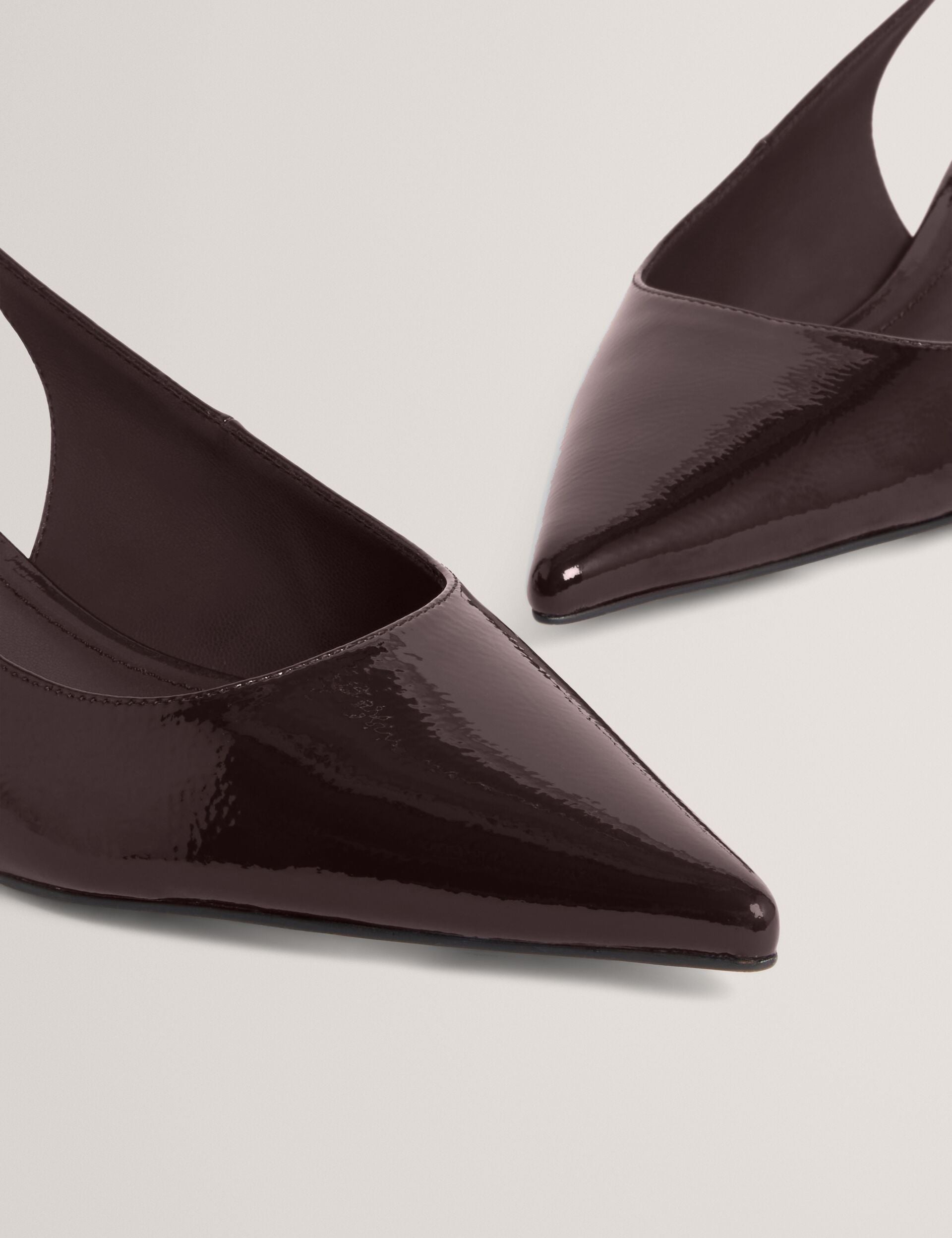 Ted Baker Kitiy Patent Leather Slingback Kitten Heel Shoes Women's