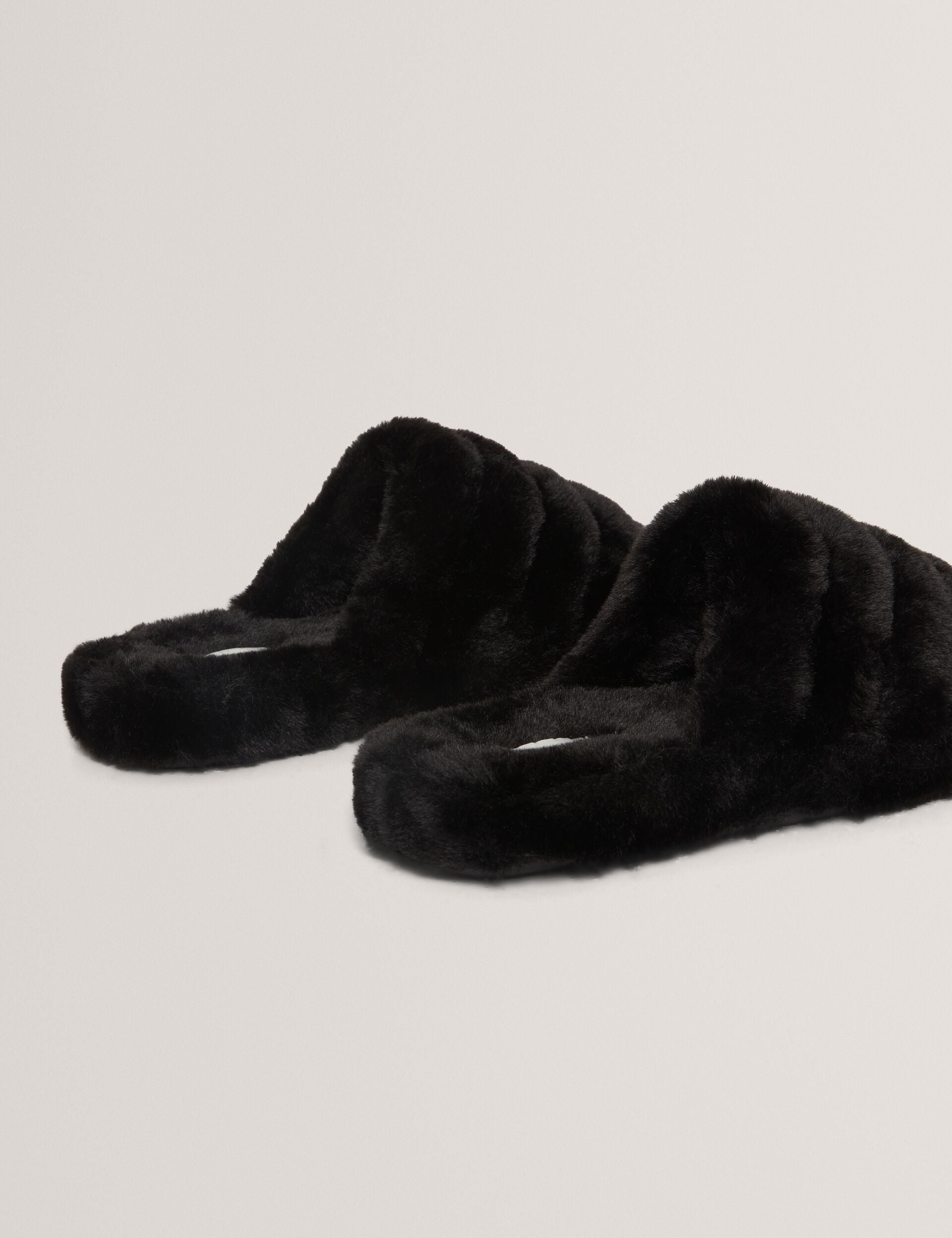 Ted Baker Lopsey Plush Faux Fur Mule Slippers Women's