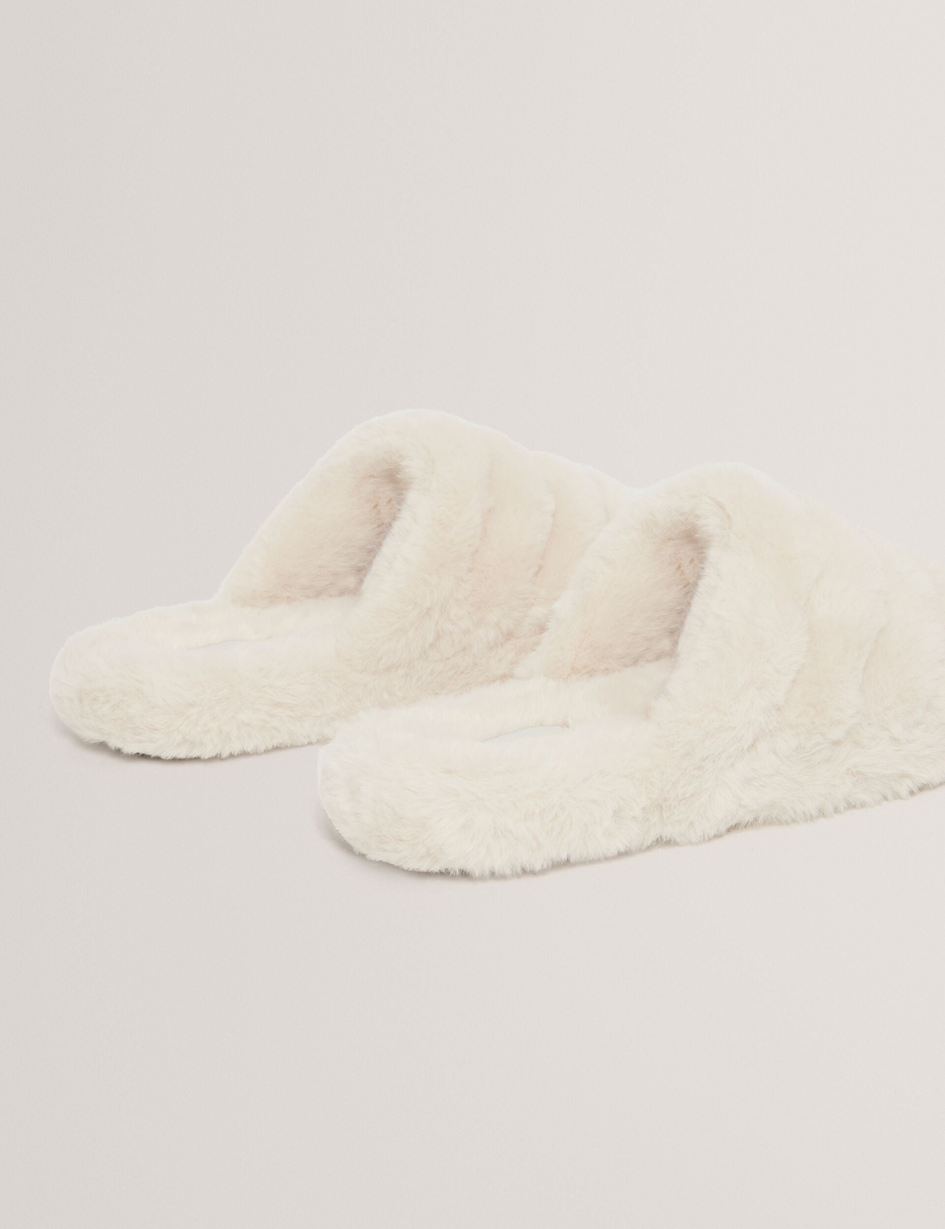 Ted Baker Lopsey Plush Faux Fur Mule Slippers Women's