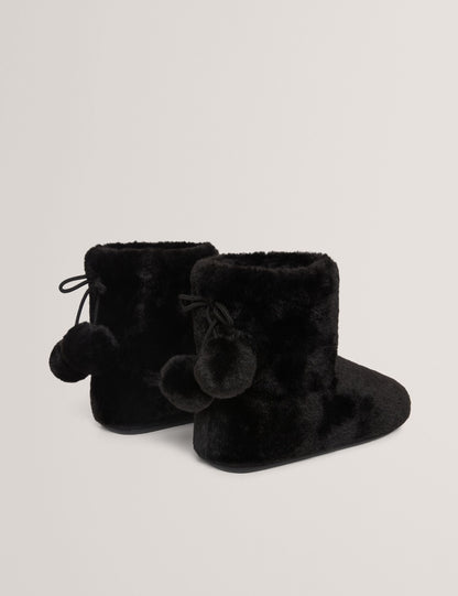 Ted Baker Hamonda Faux Fur Pompom Slipper Boots Women's