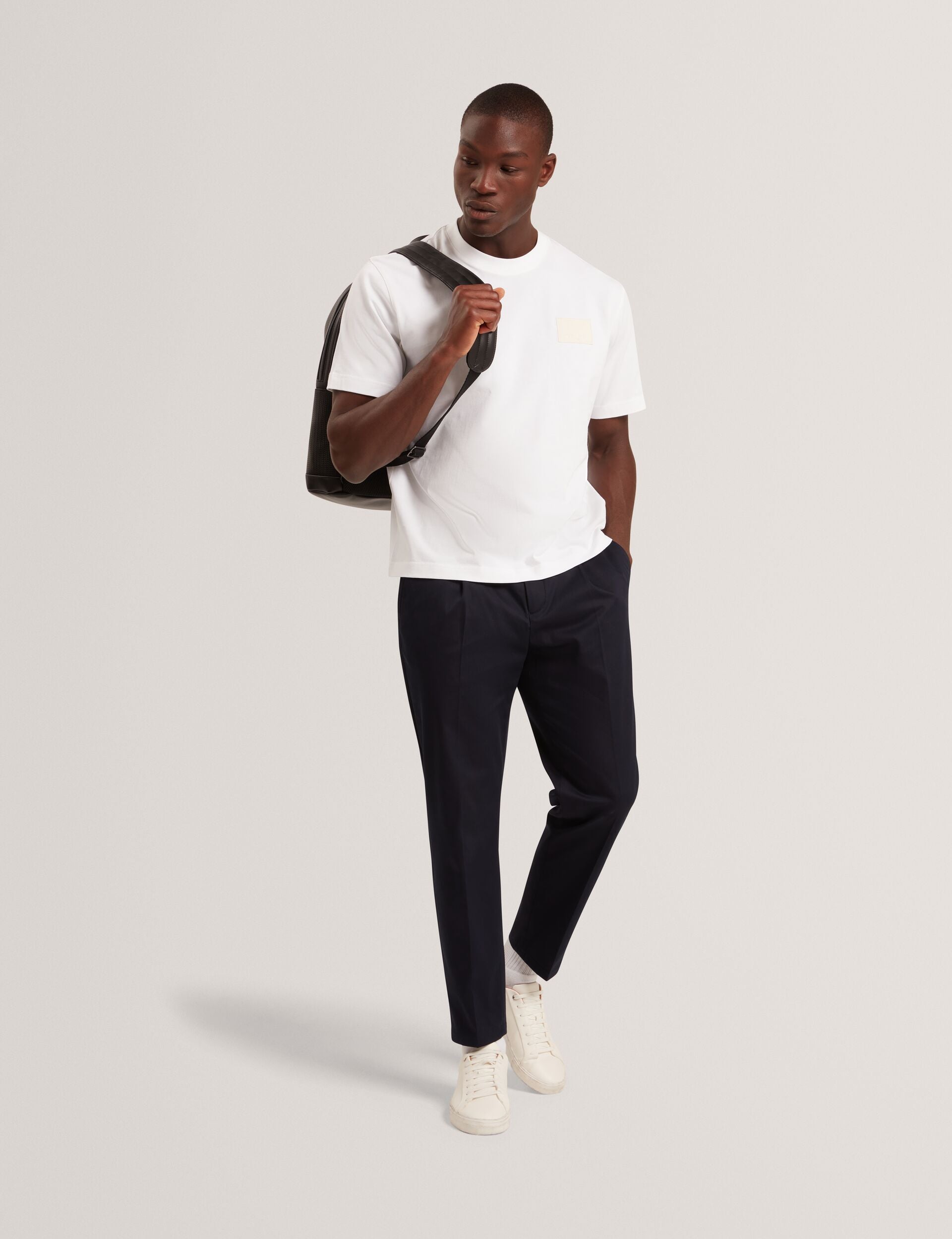 Ted Baker Lucka Tb Branded Heavy Weight Tshirt