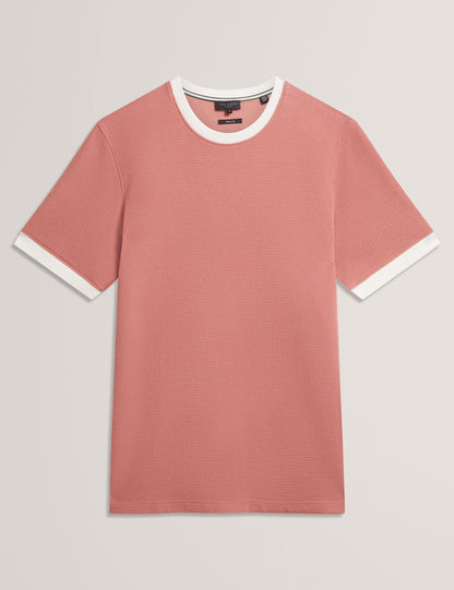 Ted Baker Alarico Waffle Knit Contrast Trim Tshirt