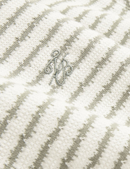 Ted Baker Vexrin Textural Stripe Crew Neck Cotton Tshirt