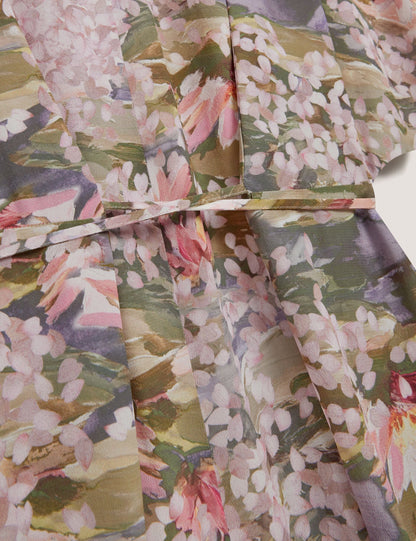 Ted Baker Zarlah Lilypad Print Short Sleeve Shirt Dress Women's