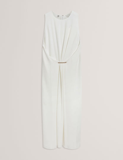 Ted Baker Miyaka Gathered Bar Detail Sleeveless Midi Dress Women's