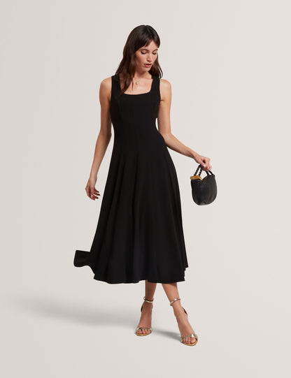 Ted Baker Arlott Panelled Scoop Neck Sleeveless Midi Dress Women's
