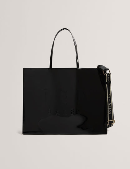 Ted Baker Iconna Patent Webbing Strap Wide Icon Tote Bag Women's