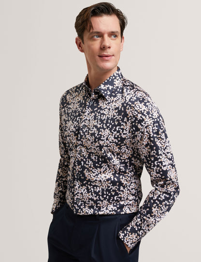 Ted Baker Jaciel Scattered Petal Slim Long Sleeve Shirt