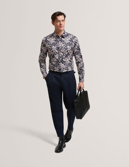 Ted Baker Jaciel Scattered Petal Slim Long Sleeve Shirt