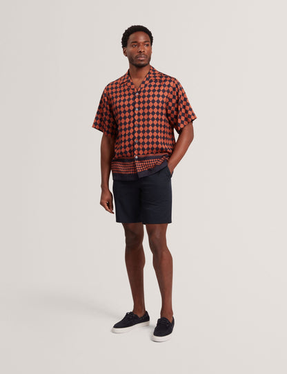 Ted Baker Jirahu Tile Border Print Short Sleeve Shirt