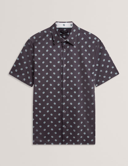 Ted Baker Chaska Mini Floral Print Short Sleeve Shirt