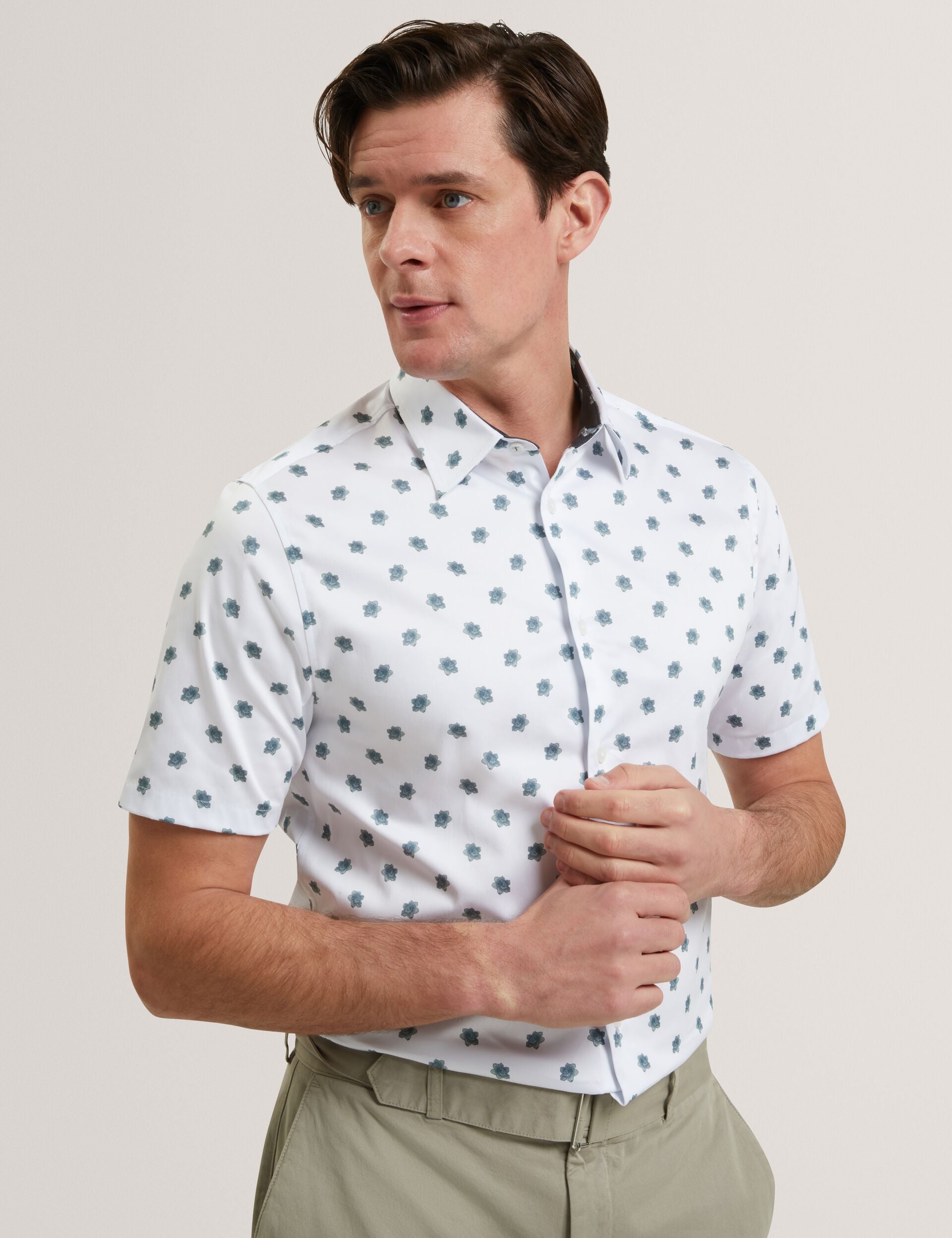 Ted Baker Chaska Mini Floral Print Short Sleeve Shirt