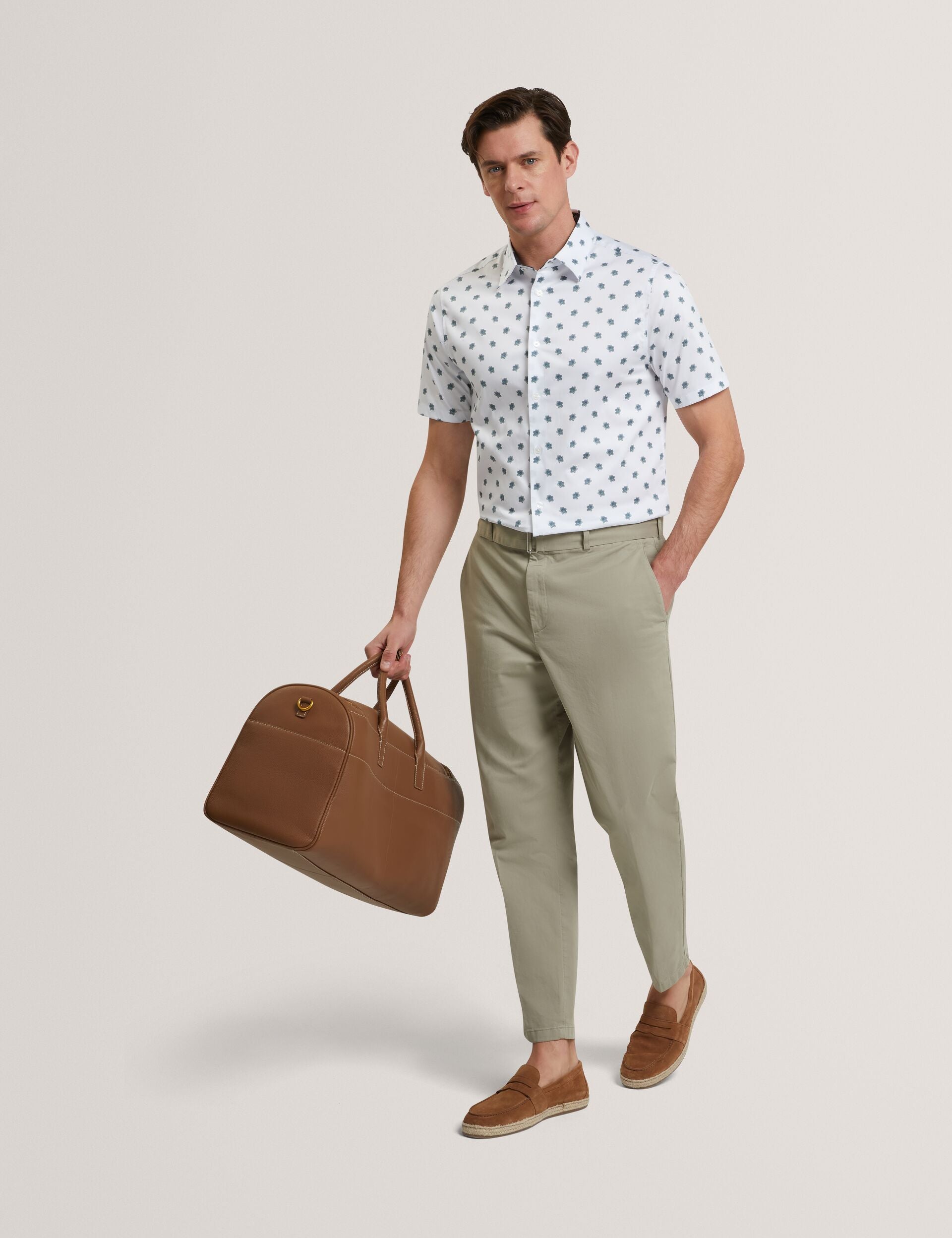 Ted Baker Chaska Mini Floral Print Short Sleeve Shirt