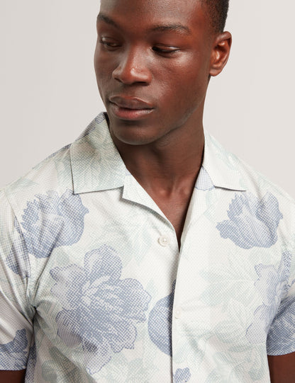 Ted Baker Cesiro Relaxed Shaded Floral Short Sleeve Shirt