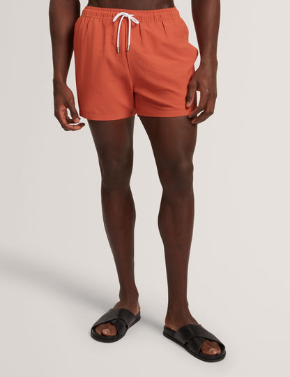 Ted Baker Heffner Seersucker Midlength Swim Shorts