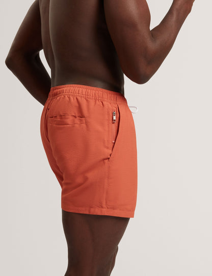 Ted Baker Heffner Seersucker Midlength Swim Shorts
