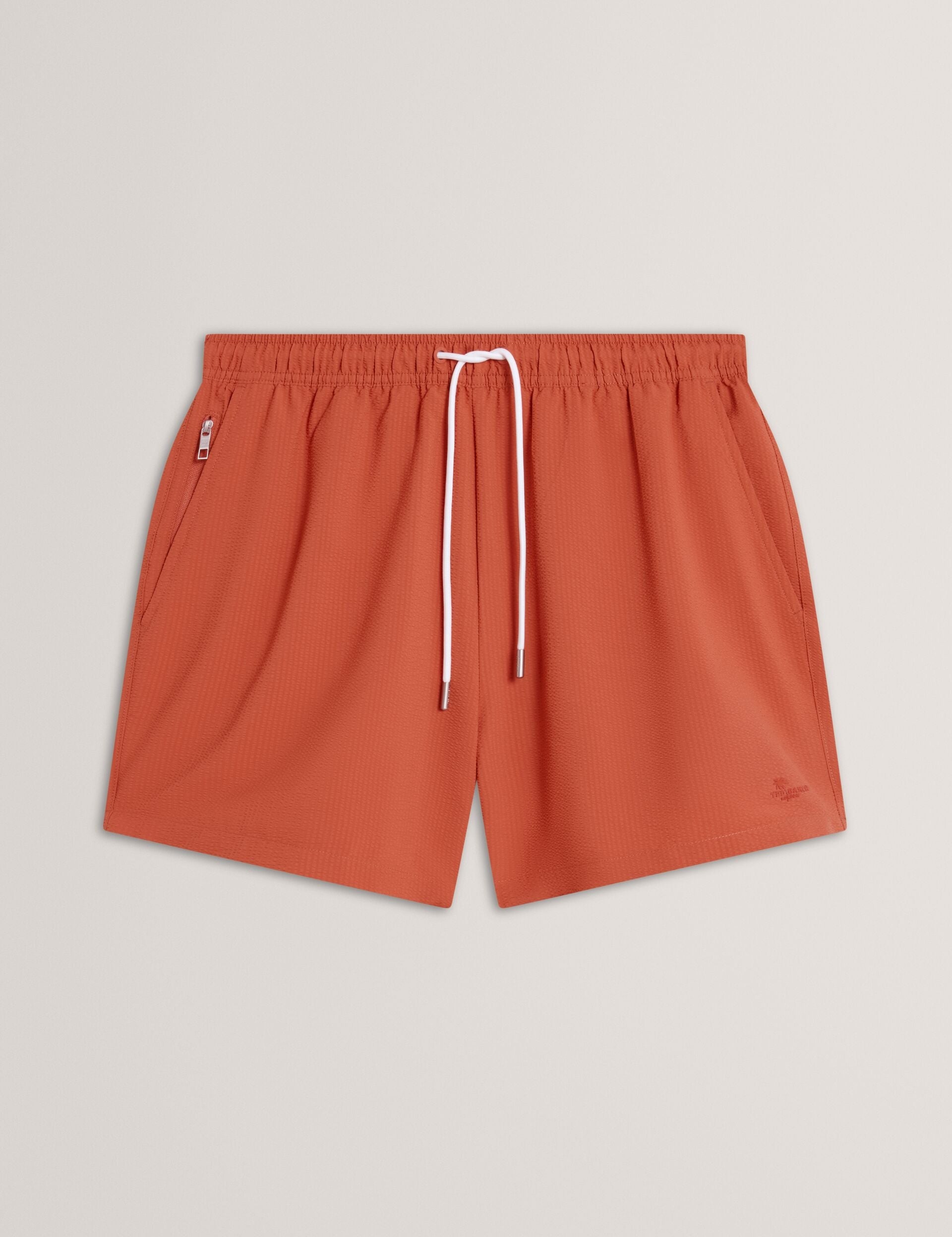 Ted Baker Heffner Seersucker Midlength Swim Shorts