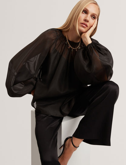 Ted Baker Eelana Organza Long Balloon Sleeve Blouse Women's