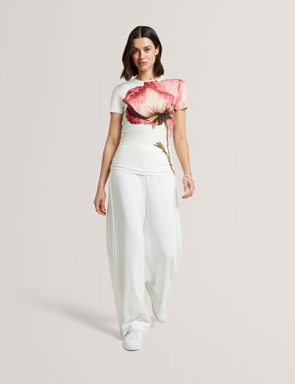 Ted Baker Obrey Floral Graphic Soft Touch Fitted Tshirt Women's