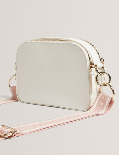 Ted Baker Luceele Logo Webbing Leather Crossbody Camera Bag Women's
