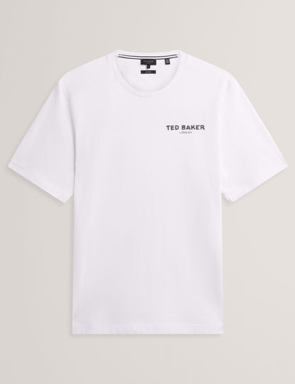 Ted Baker Ramoss Flamingo Back Graphic Cotton Tshirt