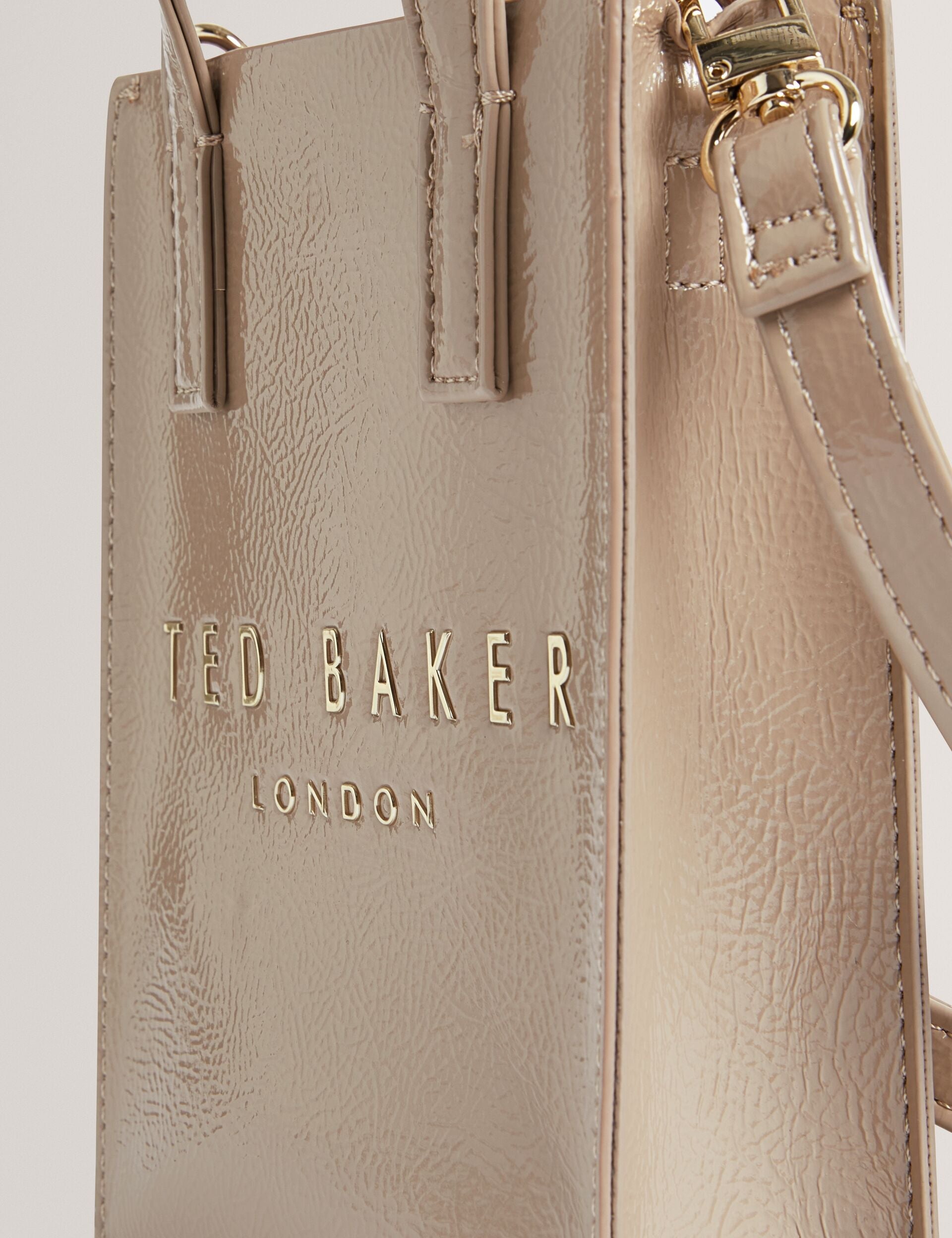 Ted Baker Crinkll Mini Crinkle Patent Pu Icon Tote Bag Women's