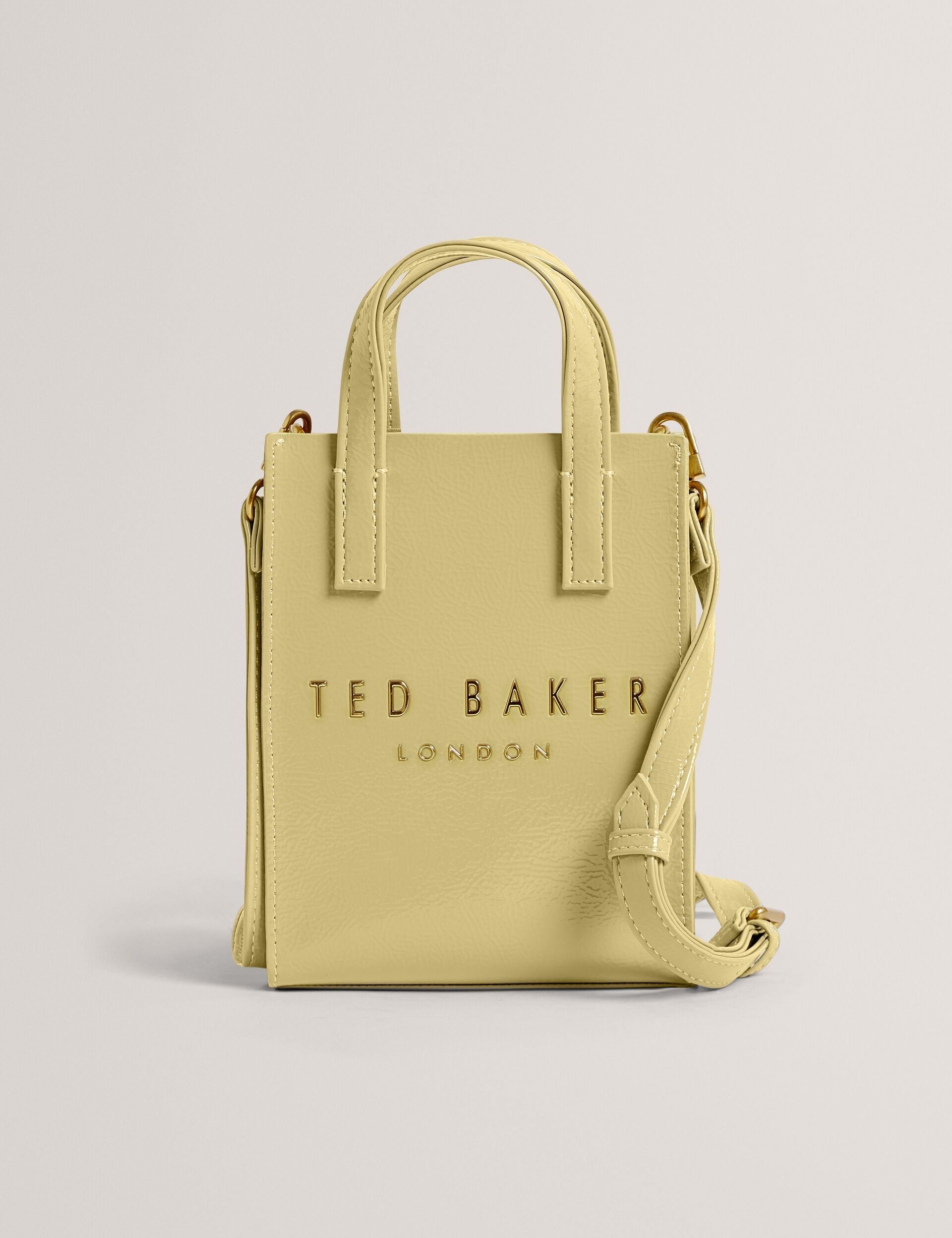 Ted Baker Crinkll Mini Crinkle Patent Pu Icon Tote Bag Women's