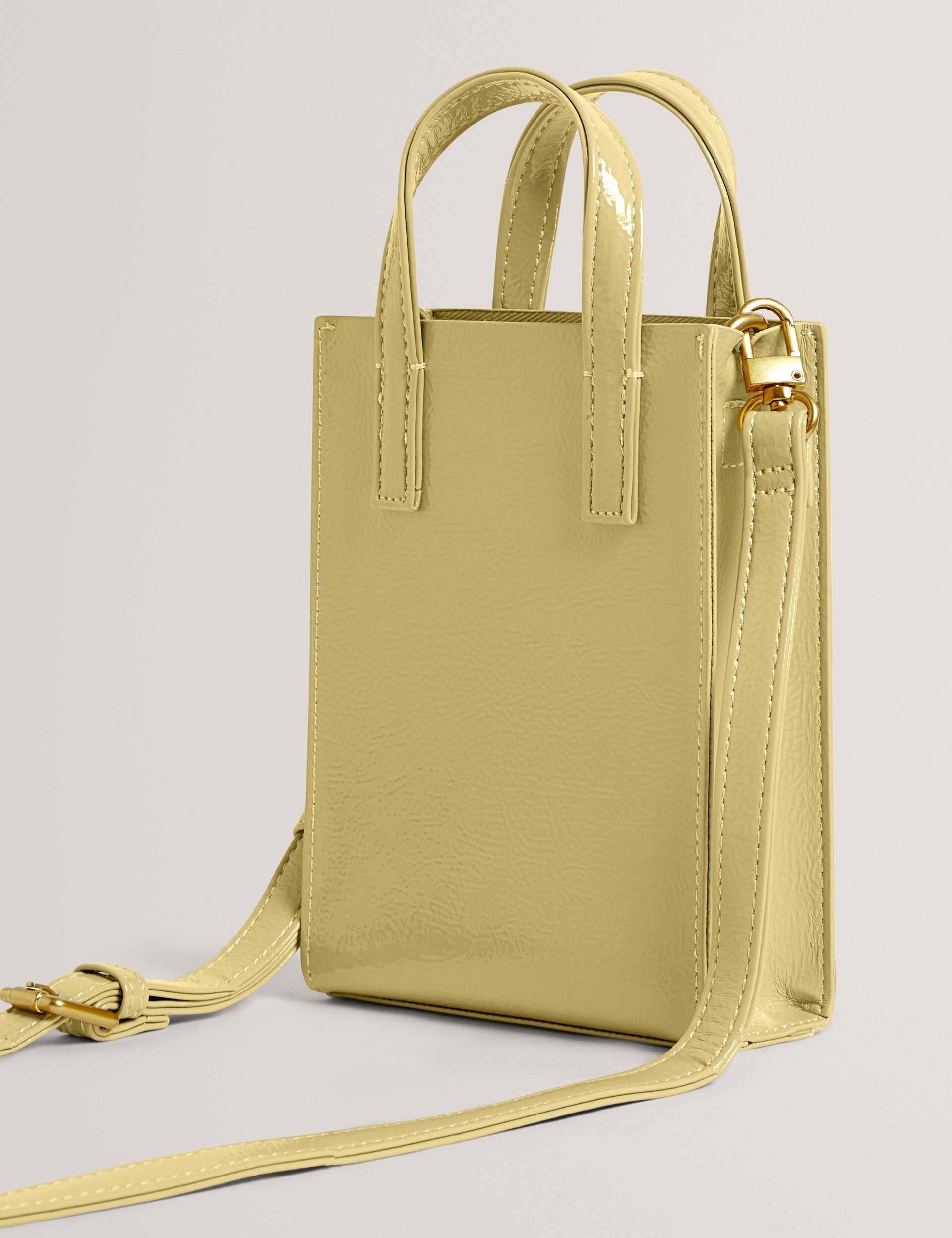Ted Baker Crinkll Mini Crinkle Patent Pu Icon Tote Bag Women's