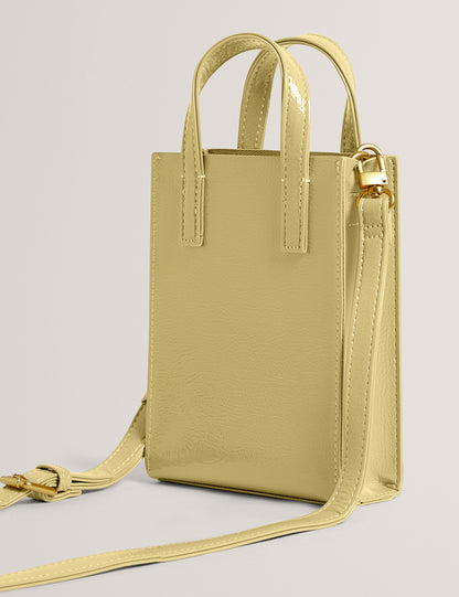 Ted Baker Crinkll Mini Crinkle Patent Pu Icon Tote Bag Women's