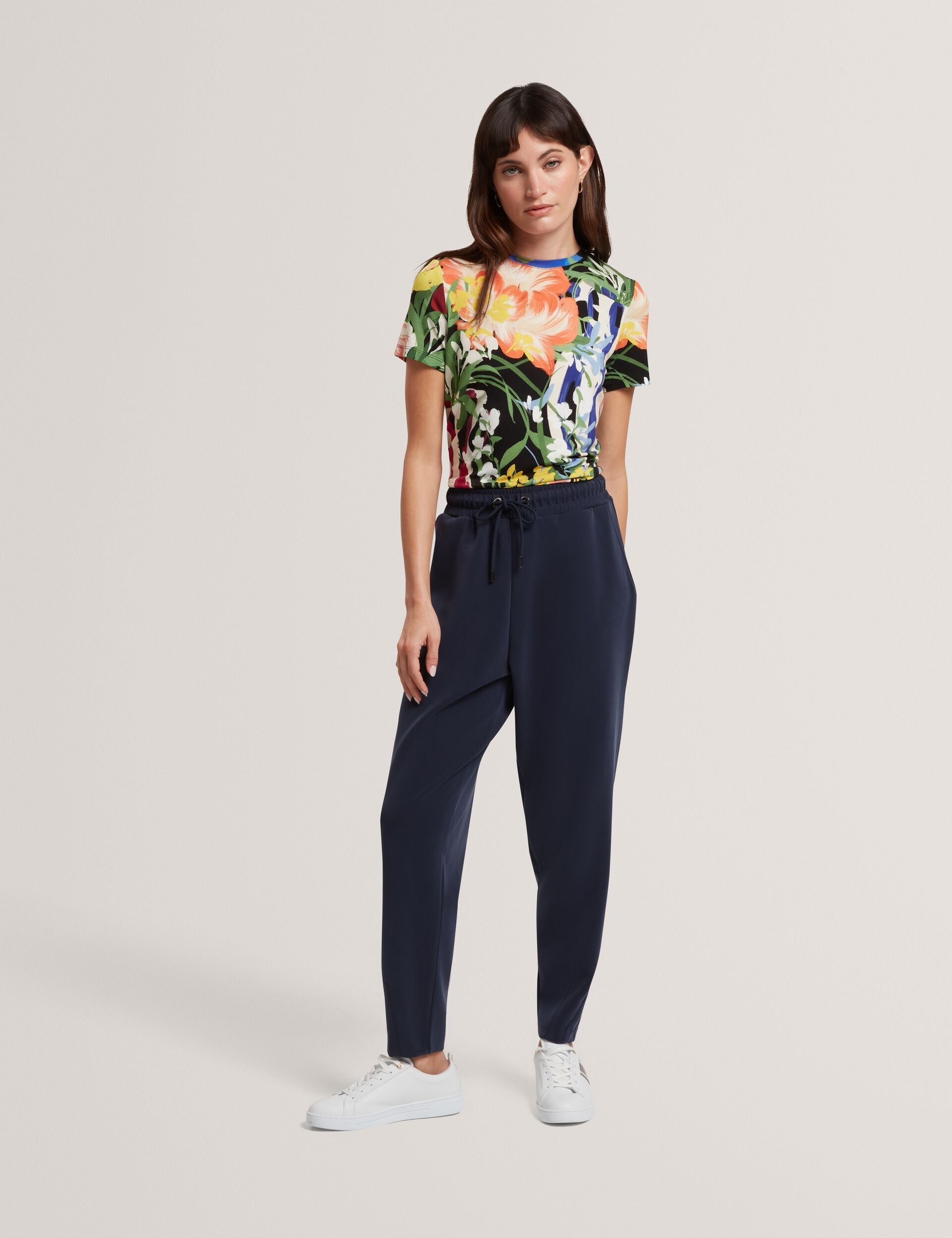 Ted Baker Calthie Floral Vase Fitted Crew Neck Tshirt Women's