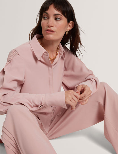 Ted Baker Miriti Piping Detail Relaxed Long Sleeve Shirt Women's