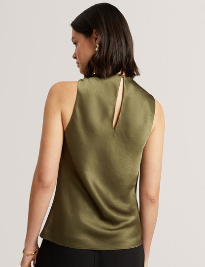 Ted Baker Zepha Satin Cowl Neck Sleeveless Top Women's