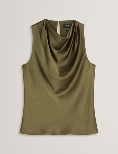 Ted Baker Zepha Satin Cowl Neck Sleeveless Top Women's