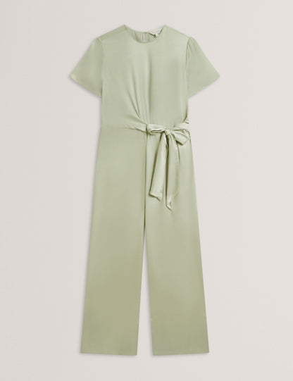 Ted Baker Corza Tie Detail Short Sleeve Wide Leg Jumpsuit Women's