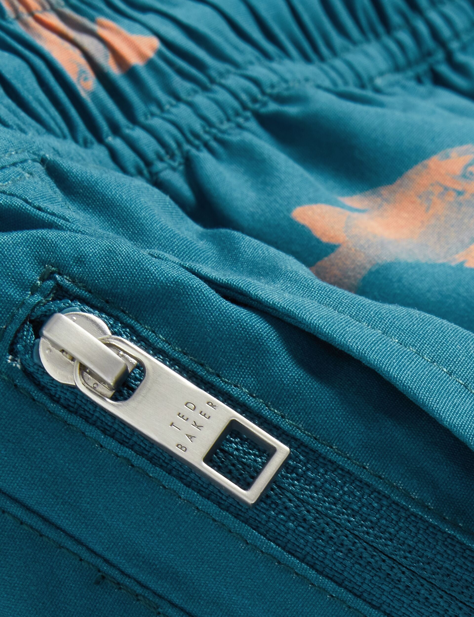 Ted Baker Brentwd Goldfish Print Drawstring Swim Shorts