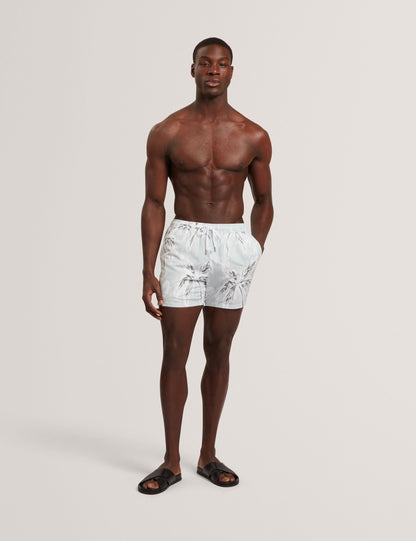 Ted Baker Verdes Palm Print Midlength Swim Shorts