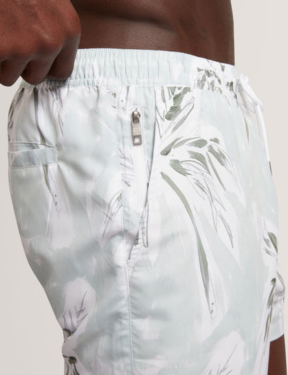 Ted Baker Verdes Palm Print Midlength Swim Shorts