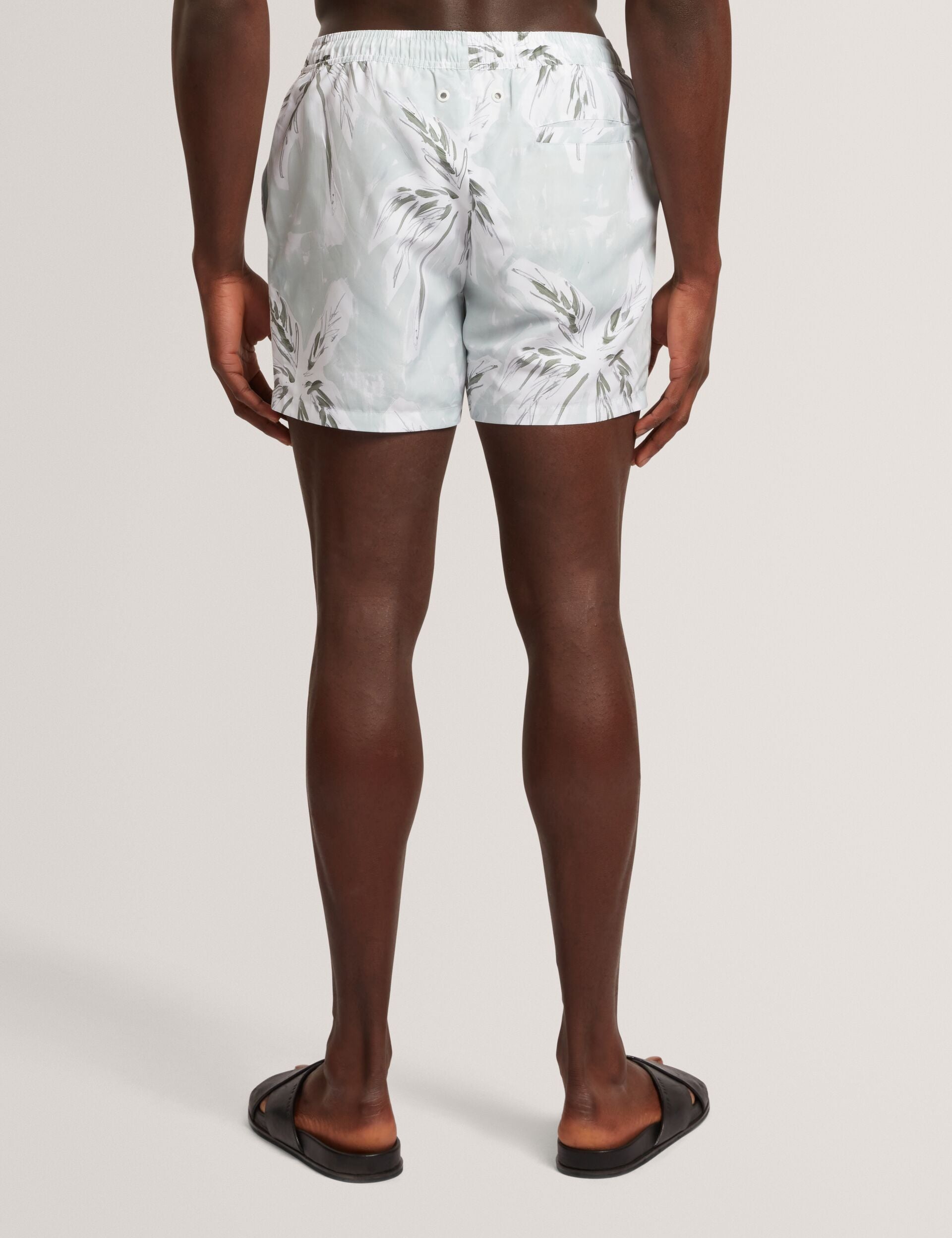 Ted Baker Verdes Palm Print Midlength Swim Shorts