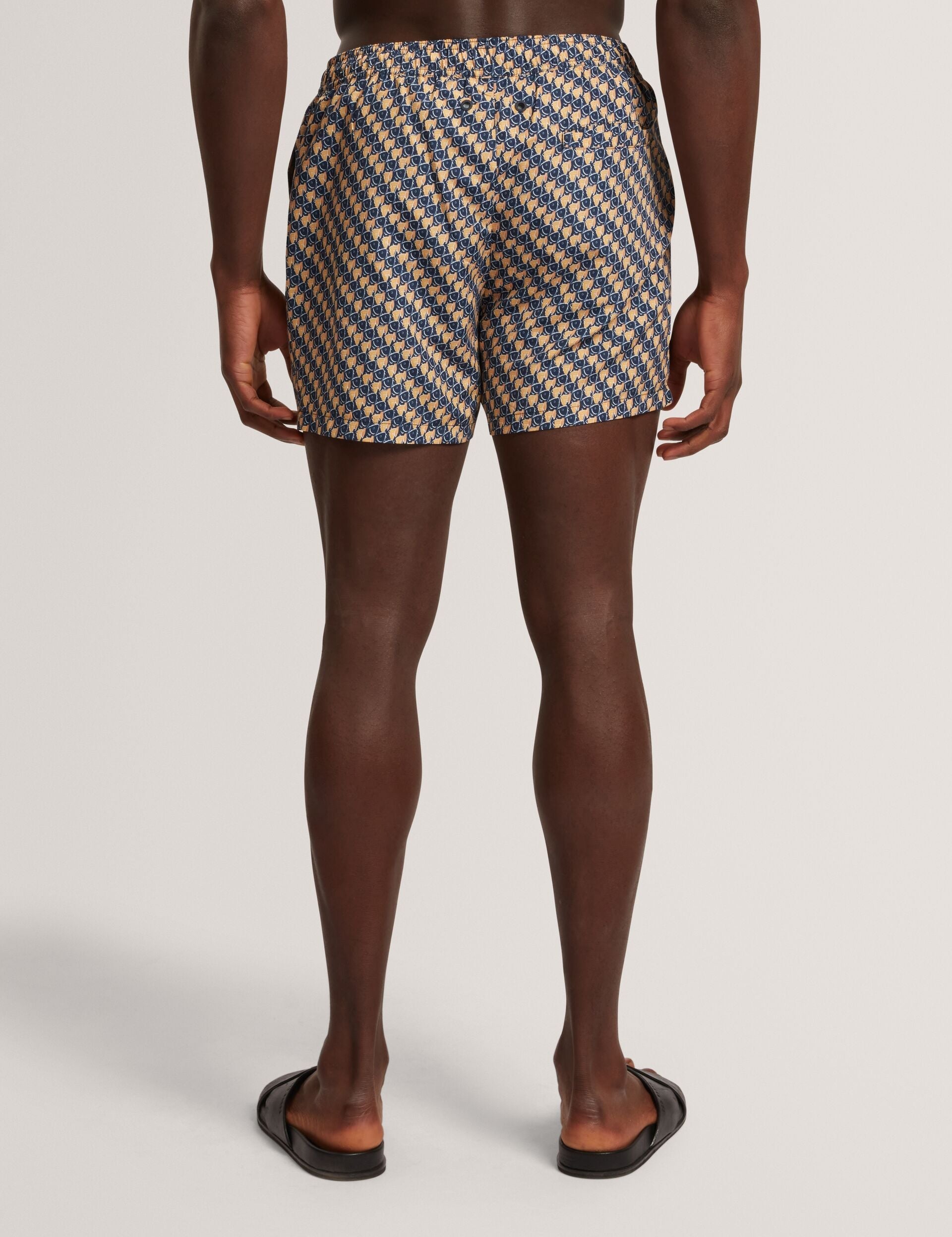 Ted Baker Glendle Goldfish Geometric Print Swim Shorts