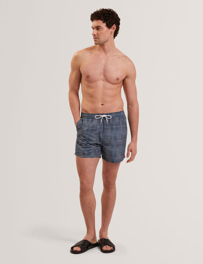 Ted Baker Compten Blurred Check Midlength Swim Shorts