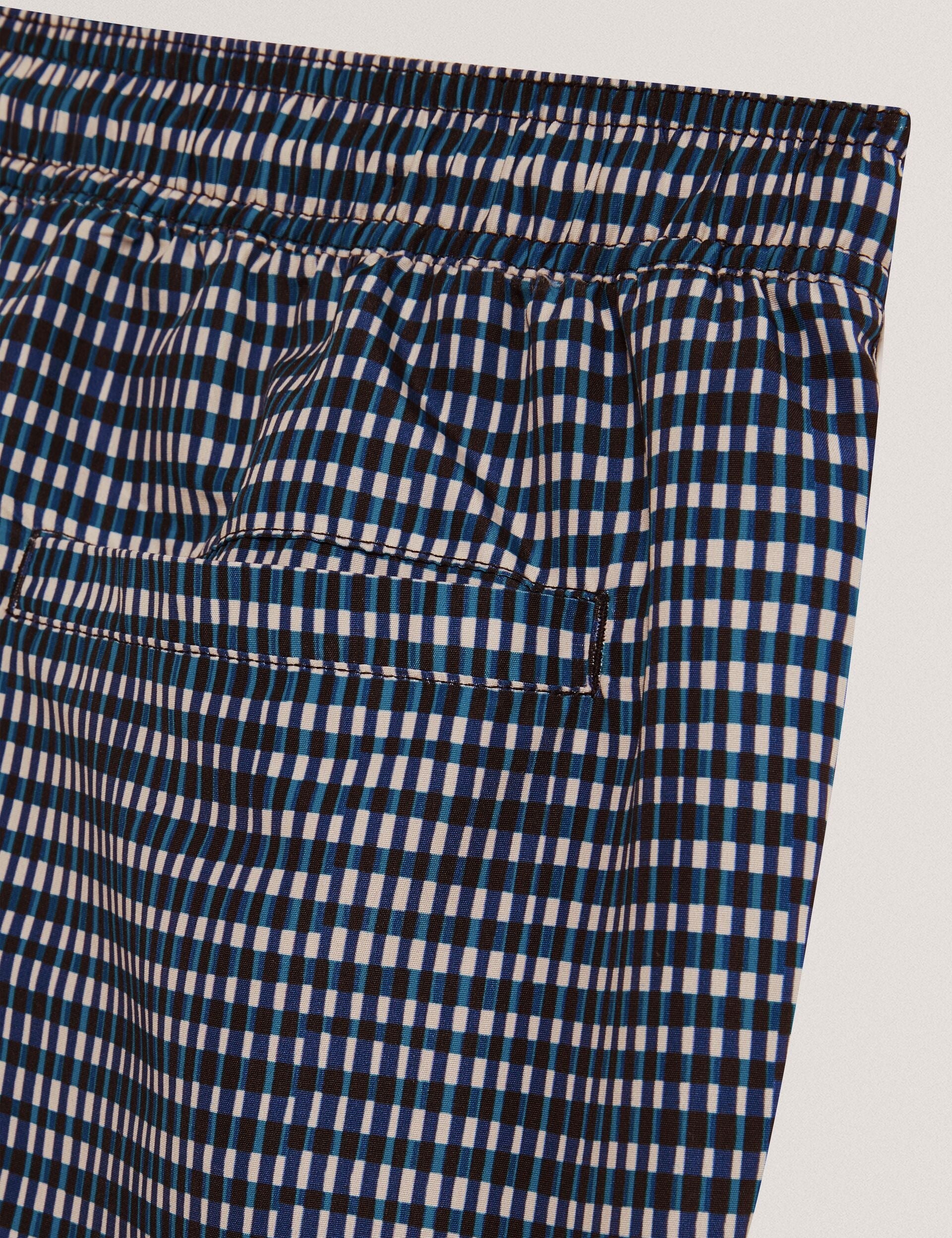 Ted Baker Compten Blurred Check Midlength Swim Shorts