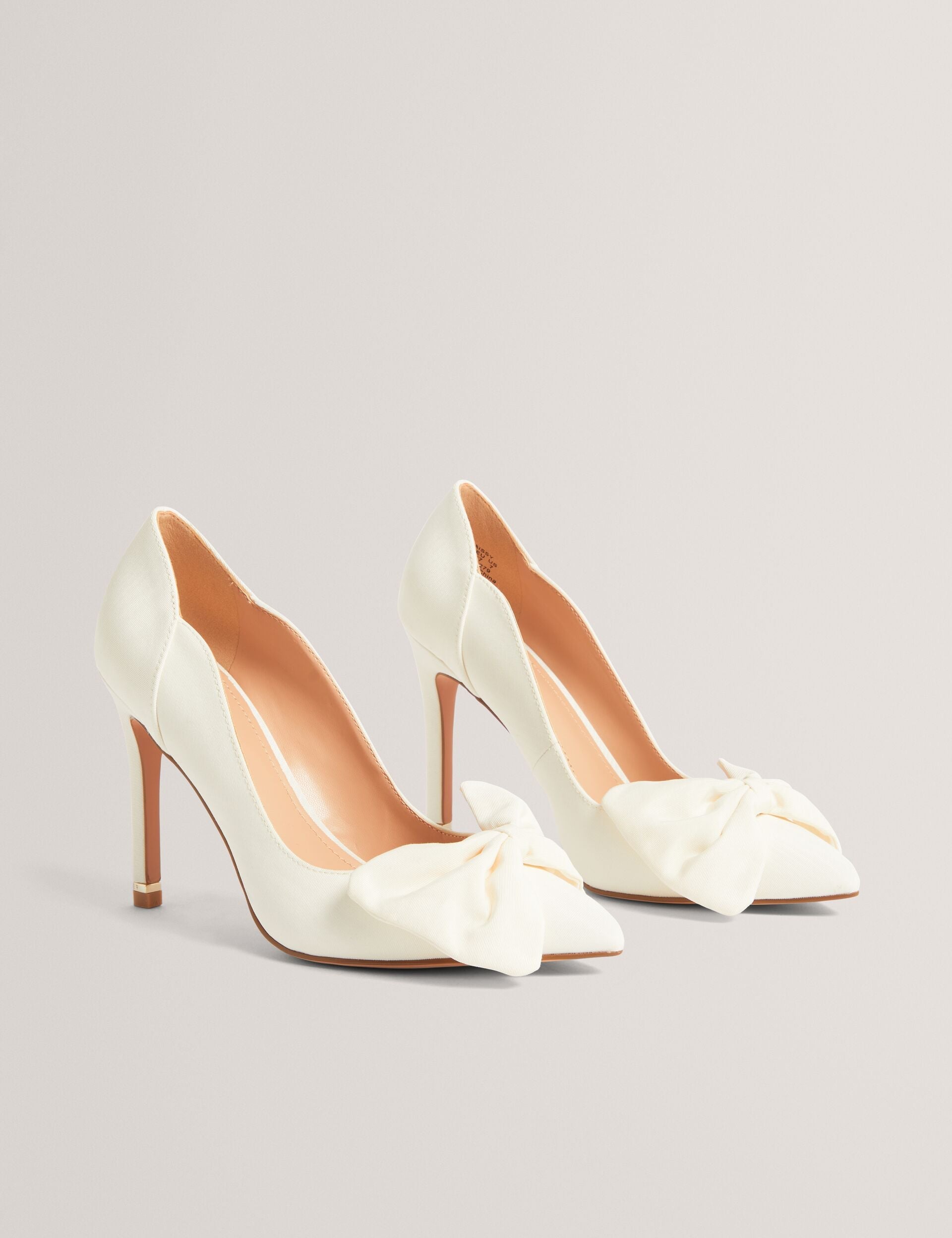 Ted Baker Laissy Bow Detail Grosgrain Stiletto Court Heels Women's