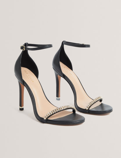 Ted Baker Laiilah Crystal Strap Stiletto Heel Sandals Women's