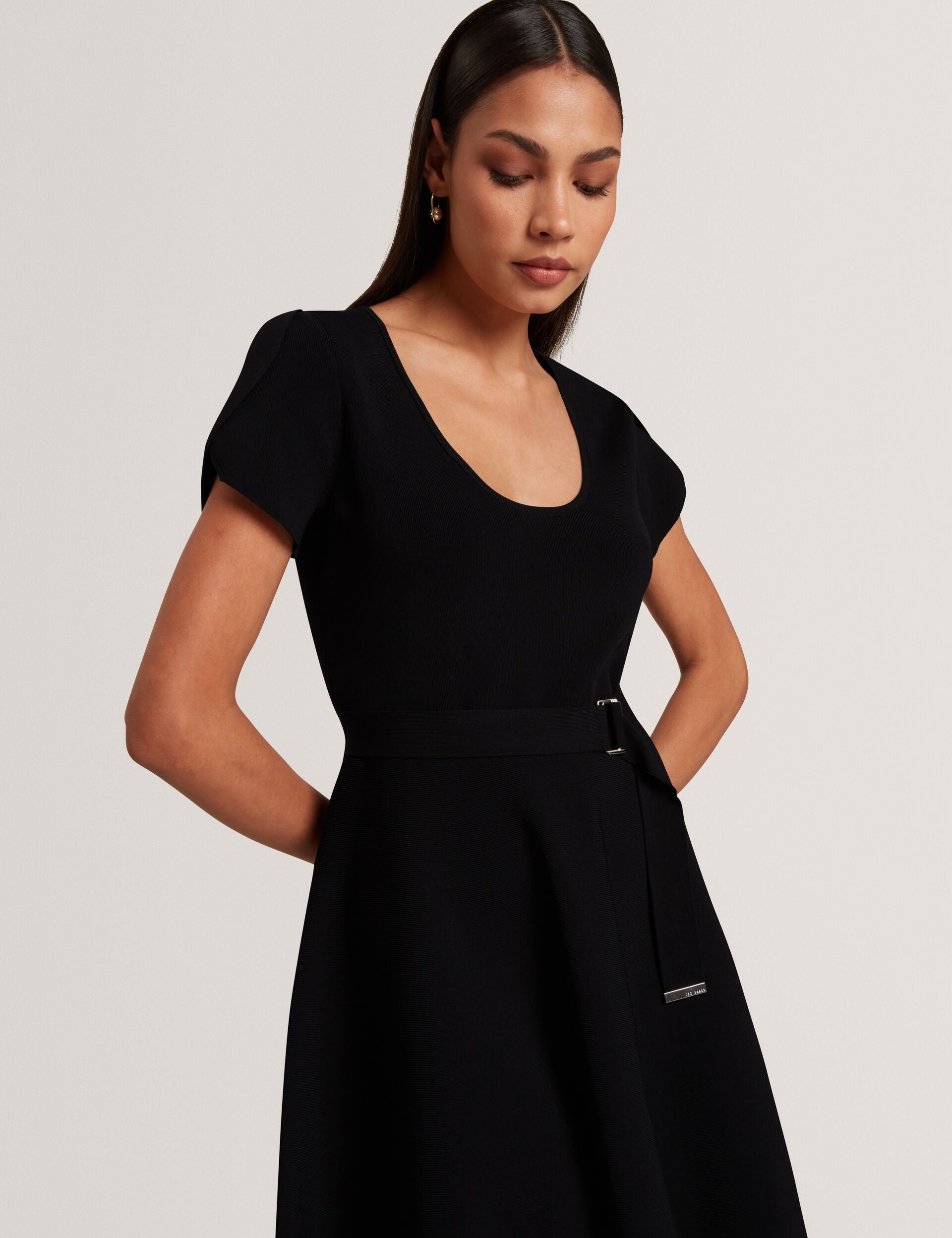 Ted Baker Ronella Short Sleeve Knitted Mini Dress Women's