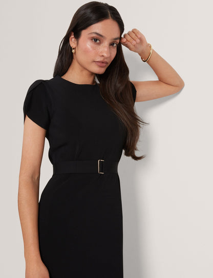 Ted Baker Juliany Tulip Sleeve Belted Knit Midi Dress Women's