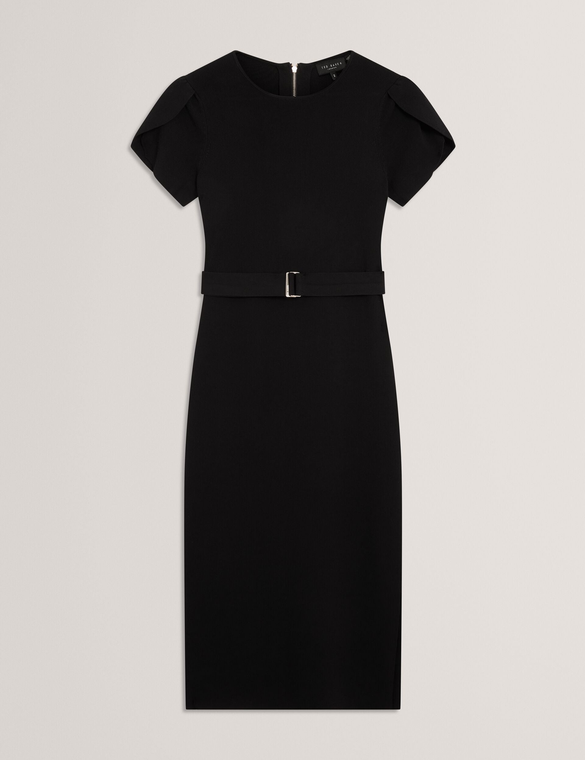 Ted Baker Juliany Tulip Sleeve Belted Knit Midi Dress Women's